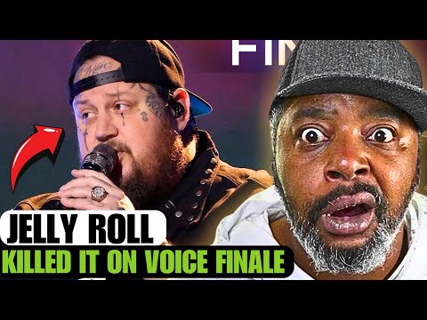First Time Seeing Jelly Roll Performs "I Am Not Ok" | The Voice Finale REACTION