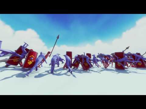 Totally Accurate Battle Simulator (Open Alpha) - Phalanx formation vs Stampede