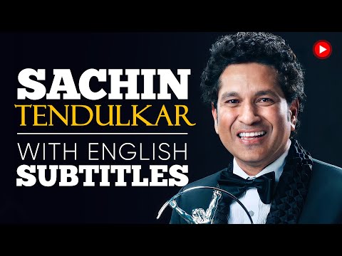 ENGLISH SPEECH | SACHIN TENDULKAR: Be the Best (English Subtitles)