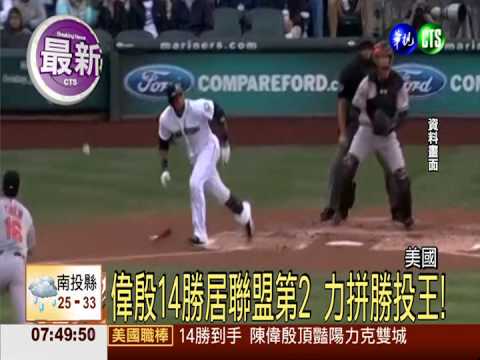 陳偉殷14勝到手 創職涯勝投紀錄
