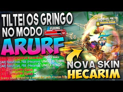 TILTEI OS GRINGOS NO MODO ARURF! (NOVO MAPA ARCADE) - LANCER ZERO HECARIM - Festinha do Rodil