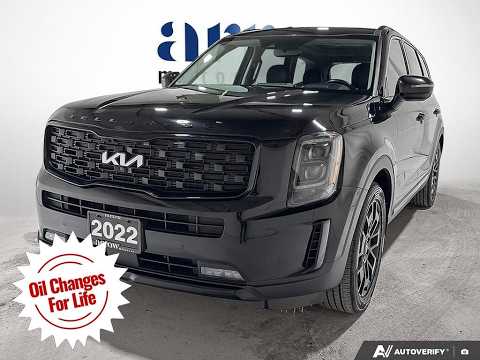 2022 Kia Telluride in Black for sale at Arrow Motors in Aylmer, ON