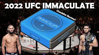 2022 UFC Immaculate Checklist Review
