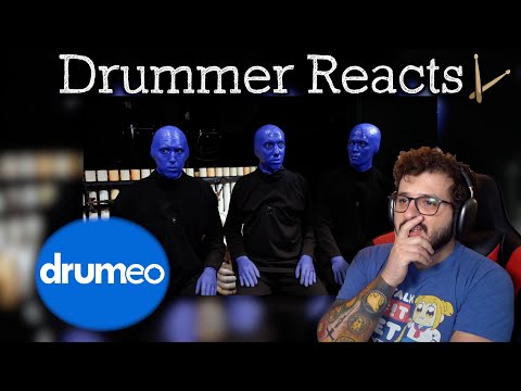 Drummer Reacts to @bluemangroup  Hears "Welcome To The Black Parade" @DrumeoOfficial