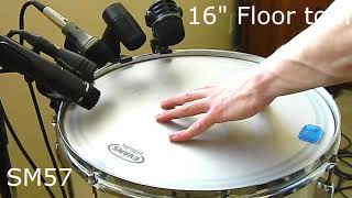 Video thumbnail for Tom Mic Shootout (SM57, e604, CAD TM211, AKG D440, EV ND46) by Patriarchy Sound
