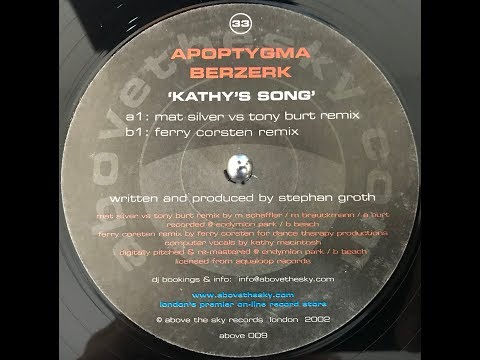 Apoptygma Berzerk - Kathy's Song (Ferry Corsten Remix) (2000)