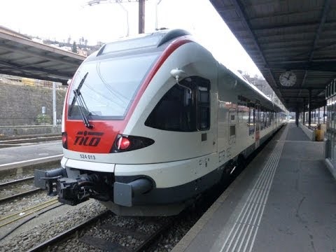 Swiss Trains: Gotthard route, Bellinzona Stazione, 01Jan14