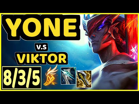 T1 FAKER (YONE) vs VIKTOR - 8/3/5 KDA MID GAMEPLAY - KR Ranked DIAMOND