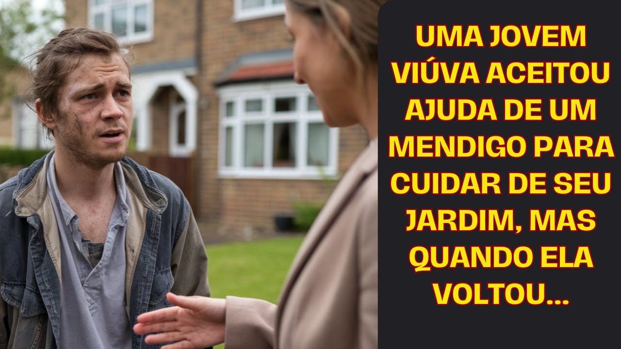 Uma jovem viúva aceitou ajuda de um mendigo para cuidar de seu jardim, mas quando ela voltou...
