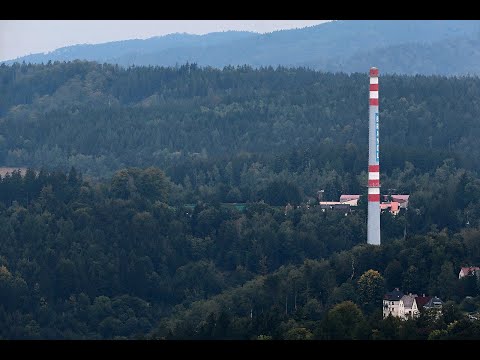 Odstřel komínu Brandl - Zprávy TV Nova