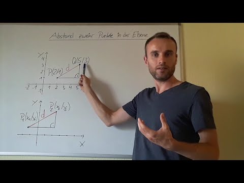 Abstand zweier Punkte in der Ebene - Beispiel und Herleitung der Formel mit Satz des Pythagoras