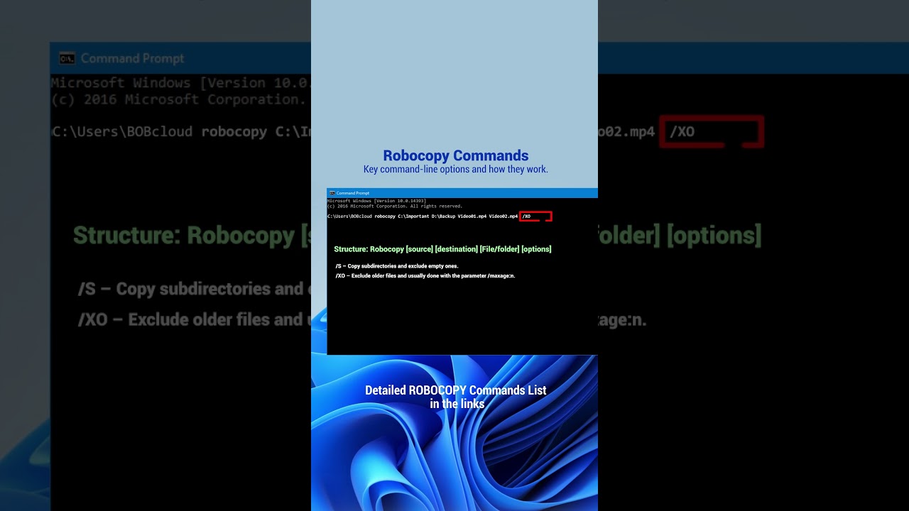 Top Robocopy Commands You Need to Know! 🚀