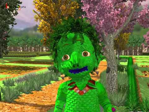 Story on edible parts of plant - The Veggie Monster - Part 2 - English