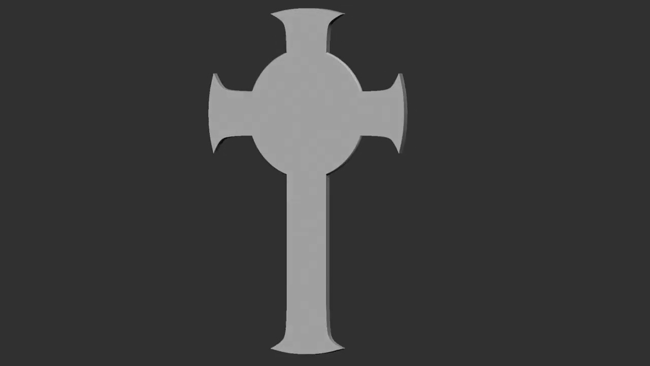 Cross Jesus 06 3D Print Model