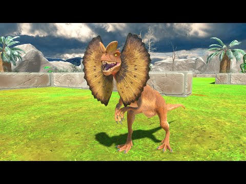 Escape from Dilophosaurus - Animal Revolt Battle Simulator
