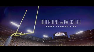 Dolphins @ Packers - NFL On NBC Thanksgiving Game Intro/Start