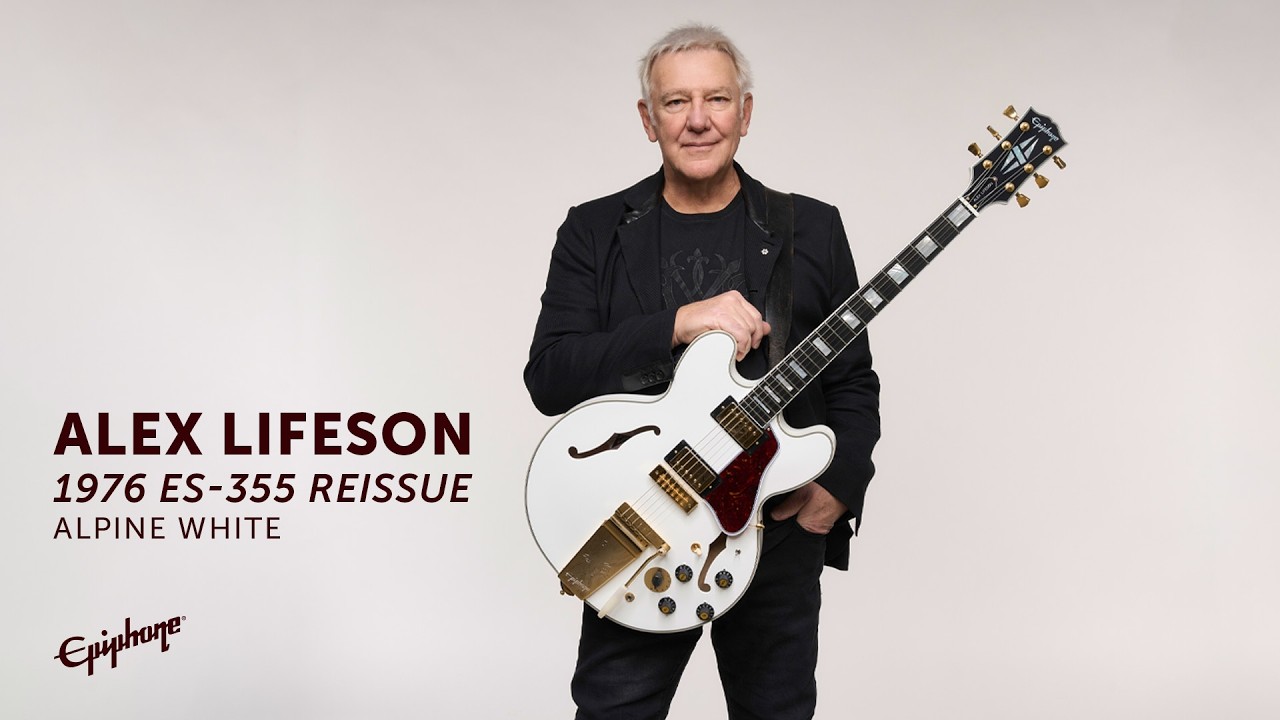 Introducing the Epiphone Alex Lifeson 1976 ES-355 Reissue - YouTube