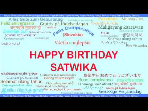 Satwika   Languages Idiomas - Happy Birthday