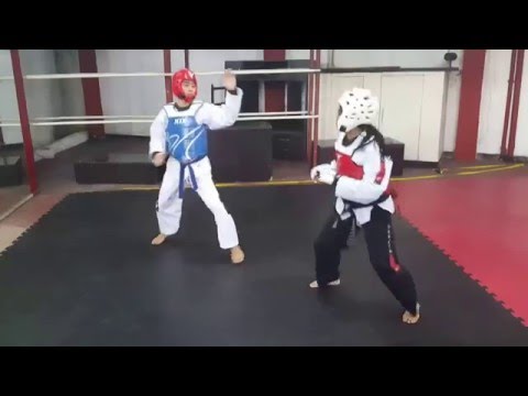 Sparring Cassandra & Nicco round 1 Jan 23 2016