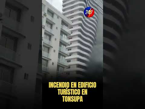 ALERTA POR INCENDIO EN EDIFICIO TURÍSTICO EN TONSUPA 🔥🏢