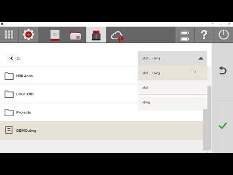 Hilti PLC 400 Tutorial - IMPORT/CREATE PROJECTS