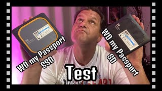 WD my Passport SSD Test SSD Festplatte vs. SD Festpatte.  WD my Passport SD 2020 Kaufberatung.