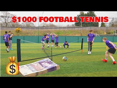 FOOTBALL TENNIS BUT THE WINNER GETS £1000