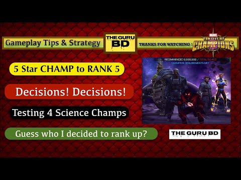 Which 5 Star Champ should I Rank Up to Rank 5? MCOC