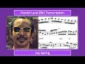 Harold Land – Joy Spring (Bb) Transcription