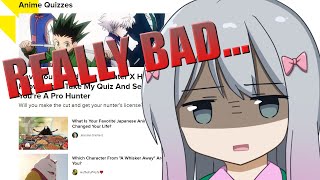 Taking BAD Buzzfeed Anime Quizzes