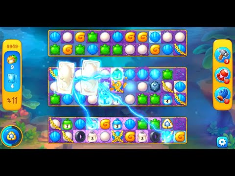 Fishdom level 9949 with a puzzle (с головоломкой)