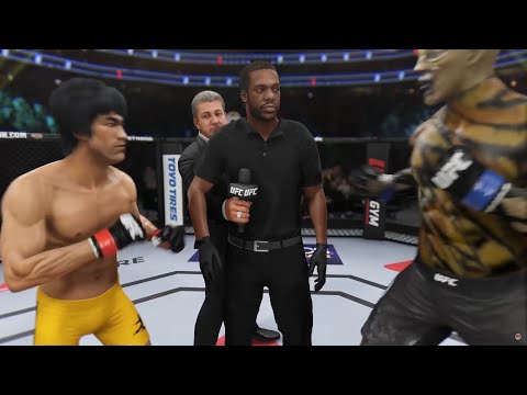 Bruce Lee vs. Toothy Monster (EA sports UFC 3)