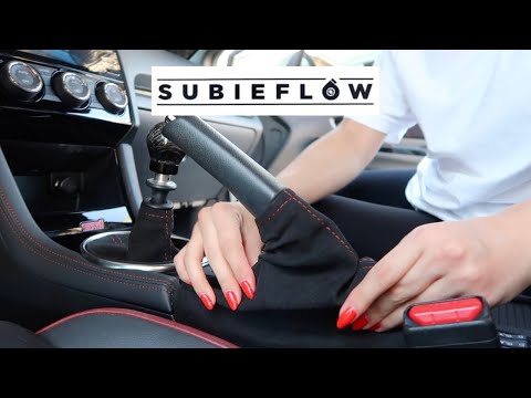 15+ WRX / STI Alcantara Shift & E-Brake boot / Shift knob install