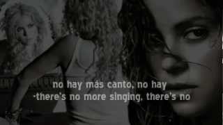 Shakira -Despedida - English &amp; Spanish Lyrics. Music by Antonio Pinto