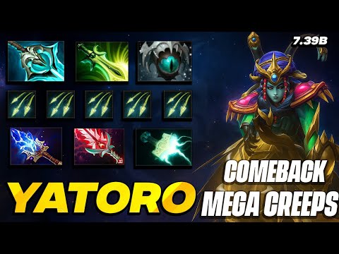 Yatoro Medusa Comeback Mega Creeps Full Gameplay! - Dota 2 PRO POV 7.39b (Team Spirit vs EDGE)