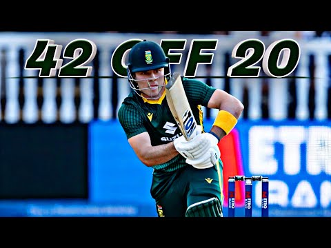 Dewald Brevis 42(20) vs England | 2nd ODI 2025 Lord's | Ball By Ball Highlights | HD 