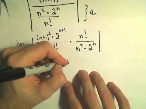 Using the Ratio Test to Determine if a Series Converges #3 (Factorials)