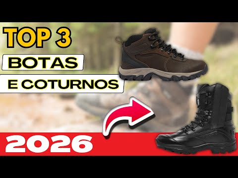 3 MELHORES Botas Coturno em 2026 I Assista para não ter DOR DE CABEÇA!