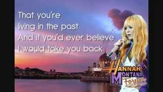 Hannah Montana   Que Sera Lyrics In the Screen HD