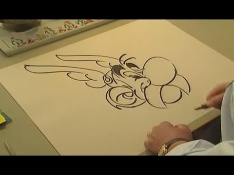 Uderzo Drawing Astérix Characters