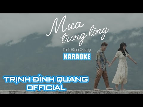 [Karaoke HD] Mưa Trong Lòng - Trịnh Đình Quang | Nhạc trẻ hay nhất