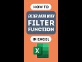 Excel Pro Trick: Filter Data Dynamically with Excel FILTER Function - How to Tutorial