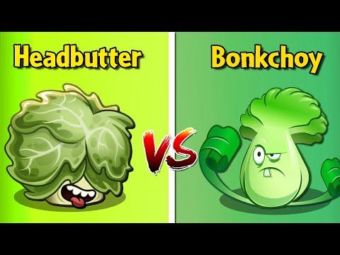 BONK CHOY vs CELERY STALKER vs HEAD BUTTER - Who Will Win? - PvZ 2 Plant vs Plant