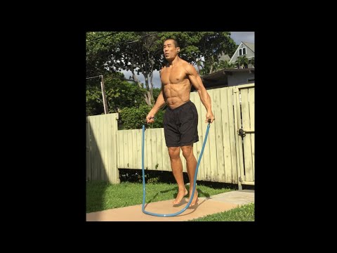 5 lbs. Crossrope Heavy Jump Rope x 40 + Push Ups x 10 - age 52, December 6, 2020