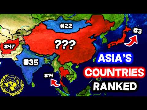 All 48 Countries in ASIA Ranked WORST to BEST