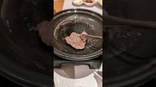 藏王國際溫泉飯店的晚餐，山形牛燒烤