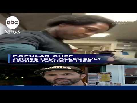 Fugitive arrested living double life as popular chef