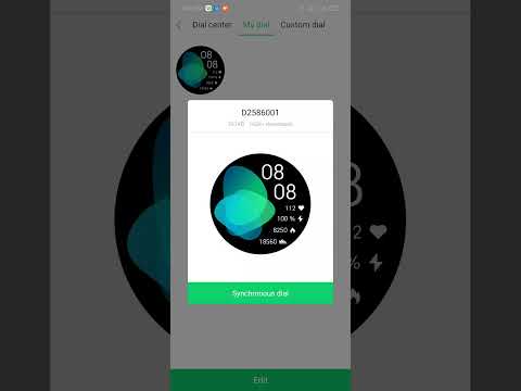 How to upload watch face using Solar|KW66 Watch Faces Application (GloryFit)