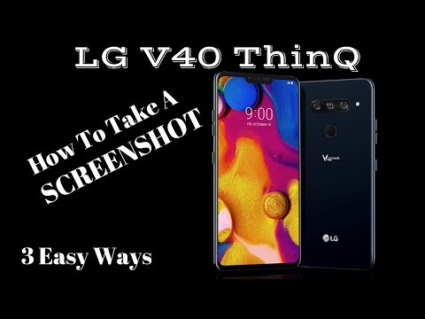 How To Take A SCREENSHOT-LG V40 ThinQ