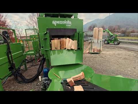 PEZZOLATO TM + TB 900 - Sistema combinato di taglio e spacco per la produzione di legna da ardere